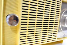 Charger l&#39;image dans la galerie, SOLD! - Dec 27, 2018 - Hello Yellow Mid Century Vintage 1959 General Electric Model T-129C Tube Radio Super Rare Color! - [product_type} - General Electric - Retro Radio Farm