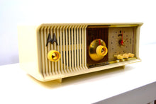 Load image into Gallery viewer, SOLD! - Aug 8, 2019 - Alabaster Ivory 1957 Motorola 57CC Tube AM Clock Radio Excellent Condition Sounds Great! - [product_type} - Motorola - Retro Radio Farm
