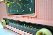 Load image into Gallery viewer, SOLD! - Dec 25, 2018 - IMPERIAL PINK 1959 Philco Model G761-124 Tube AM Clock Radio Pristine Rare Bells On Top Of Whistles! - [product_type} - Philco - Retro Radio Farm