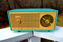 Load image into Gallery viewer, SOLD! - Jan 15, 2018 -BLUETOOTH MP3 READY - TURQUOISE AND IVORY Two Tone Mid Century Retro Admiral Tube AM Radio  Model Y848 Works Great! - [product_type} - Admiral - Retro Radio Farm