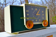 Load image into Gallery viewer, SOLD! - June 3, 2018 - HUNTER GREEN And White Mid-Century Retro Vintage 1959 Philco Model H764-124 AM Tube Clock Radio Totally Restored! - [product_type} - Philco - Retro Radio Farm