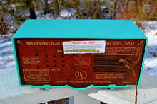 Charger l&#39;image dans la galerie, SOLD! - July 26, 2018 - TURQUOISE Mid Century Retro Jetsons 1957 Motorola 56H Turbine Tube AM Radio Works And Looks Amazing! - [product_type} - Motorola - Retro Radio Farm