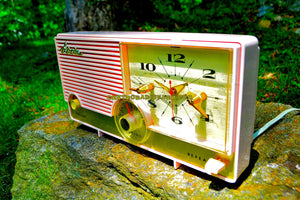 SOLD! - June 26, 2017 - ELDORADO Pink Mid Century Jetsons Vintage 1960 Arvin Model 5583 Tube Radio Amazing! - [product_type} - Arvin - Retro Radio Farm