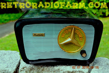 Load image into Gallery viewer, SOLD! - July 12, 2016 - BLUETOOTH MP3 READY - SO JETSONS LOOKING Retro Vintage AQUA and BLACK 1959 Musicaire MD300 AM Tube Radio WORKS! - [product_type} - Travler - Retro Radio Farm