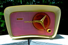Load image into Gallery viewer, SOLD! - Oct 11, 2017 - SO JETSONS LOOKING Retro Vintage Pink and White 1959 Travler T204 AM Tube Radio So Cute! - [product_type} - Travler - Retro Radio Farm