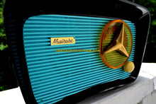 Load image into Gallery viewer, SOLD! - July 4, 2017 - SO JETSONS LOOKING Retro Vintage Aqua and Black Musicaire T-204 AM Tube Radio Works Great! - [product_type} - Musicaire - Retro Radio Farm