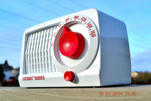Load image into Gallery viewer, SOLD! - May 21, 2014 - BEAUTIFUL Retro Rare WHITE &amp; RED 1952 Stewart Warner 9160 Tube AM Radio WORKS! - [product_type} - Stewart Warner - Retro Radio Farm