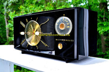 Load image into Gallery viewer, SOLD! - Sept 5, 2017 - BLACK ONYX Century Retro 1959 Westinghouse Model H-546T5A Tube AM Clock Radio Totally Restored! - [product_type} - Westinghouse - Retro Radio Farm