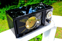 Load image into Gallery viewer, SOLD! - Sept 5, 2017 - BLACK ONYX Century Retro 1959 Westinghouse Model H-546T5A Tube AM Clock Radio Totally Restored! - [product_type} - Westinghouse - Retro Radio Farm