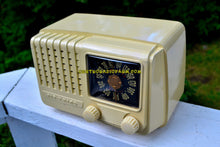 Load image into Gallery viewer, SOLD! - Sept 12, 2017 - ALABASTER Art Deco Vintage Retro Industrial Age 1948 Air King Model A-511-512 Bakelite Tube Radio Works Like A Charm! - [product_type} - Air King - Retro Radio Farm