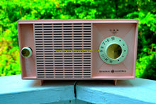 Load image into Gallery viewer, SOLD! - July 24, 2017 - BLUETOOTH MP3 READY - Powder Pink Mid Century Vintage 1959 General Electric Model T-125A Tube Radio Sounds Great! - [product_type} - General Electric - Retro Radio Farm