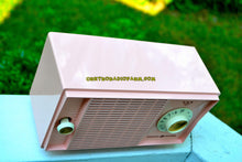 Load image into Gallery viewer, SOLD! - July 24, 2017 - BLUETOOTH MP3 READY - Powder Pink Mid Century Vintage 1959 General Electric Model T-125A Tube Radio Sounds Great! - [product_type} - General Electric - Retro Radio Farm