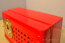 Load image into Gallery viewer, SOLD! - Feb 27, 2014 - STUNNING CARDINAL RED Bakelite 1948 Telechron Model 8H59 Clock Radio Works! - [product_type} - Admiral - Retro Radio Farm
