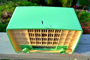 SOLD! - June 21, 2014 - CHARTREUSE GREEN Very Rare Vintage 1954 Philips P143-3 Tube AM Radio Works! - [product_type} - Philips - Retro Radio Farm