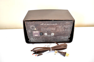 Bluetooth Ready To Go - Sienna Brown Bakelite 1951 Admiral Model 5X12N Vacuum Tube AM Radio Sounds Great!