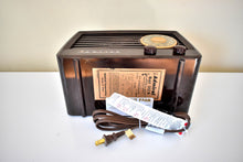 Load image into Gallery viewer, Bluetooth Ready To Go - Sienna Brown Bakelite 1951 Admiral Model 5X12N Vacuum Tube AM Radio Sounds Great!