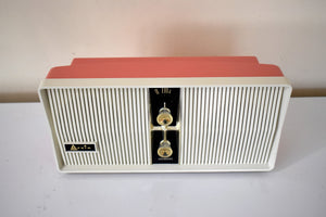 Persimmon and Ivory 1961 Arvin Model 10R32 AM Vacuum Tube Radio Excellent Plus Condition! Twin Speaker Double Delight!
