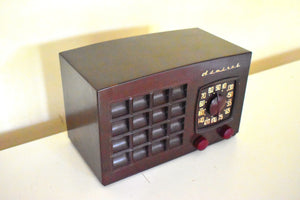 モカブラウンベークライト 1949-1951 アドミラルモデル 5R10 真空管ラジオ 絶好調！いいね！