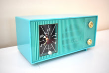 Charger l&#39;image dans la galerie, Turquoise 1959 Admiral Model Y865C Vacuum Tube AM Radio Sounds Great! Looks Great!