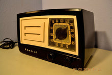Load image into Gallery viewer, SOLD! - March 14, 2014 - BEAUTIFUL Retro Vintage Black Ivory 1951 Admiral 5J21N Tube AM Radio WORKS! - [product_type} - Admiral - Retro Radio Farm