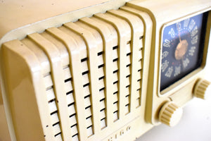 Alabaster Art Deco Vintage Retro Industrial Age 1948 Air King Model A-511-512 Bakelite Tube Radio Works Like A Charm!