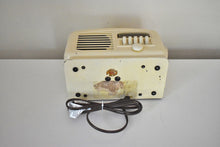 Load image into Gallery viewer, Creme Ivory Bakelite 1939 Airline 04BR-514B Vacuum Tube AM Radio Excellent Condition Good Ole Days!