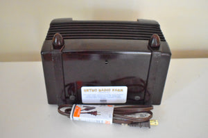 Timber Brown Bakelite 1952 Wards Airline Model 05BR-1525C AM Vacuum Tube Radio Beauty of Bakelite Sounds Marvelous!