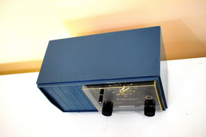 スレートブルーグレー 1965年エアラインモデル GEN-18188 真空管電波時計 レアモデル 素晴らしいカラー！