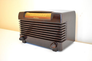 Timber Brown Bakelite 1946 Wards Airline Model 64BR-1503B AM Vacuum Tube Radio Excellent Condition Sounds Marvelous!