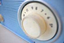 Load image into Gallery viewer, Mist Blue 1959 Arvin Model 12R25 AM Vacuum Tube Radio Little Dynamo!