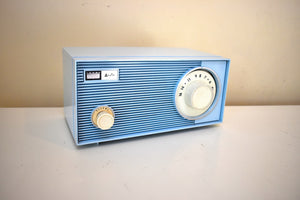 ミストブルー 1959 アービンモデル 12R25 AM 真空管ラジオ リトルダイナモ!