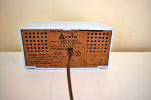 Mist Blue 1959 Arvin Model 12R25 AM Vacuum Tube Radio Little Dynamo!