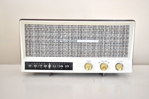 Sahara Taupe 1959 Arvin Model 2585 Vacuum Tube AM Radio Clean and Gorgeous Looking and Sounding!