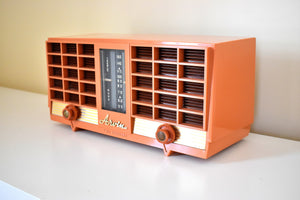 Pumpkin Spice 1956-1957 Arvin Model 3561 Vacuum Tube Radio Dual Speaker Excellent Condition! Sounds Great!
