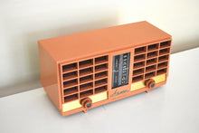 Load image into Gallery viewer, Pumpkin Spice 1956-1957 Arvin Model 3561 Vacuum Tube Radio Dual Speaker Sounds Great Excellent Shape!