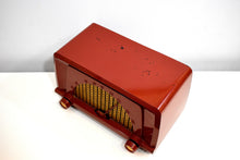 Load image into Gallery viewer, Toreador Red 1955 Truetone Model D2553-A AM Vacuum Tube Radio Rare and Beautiful!