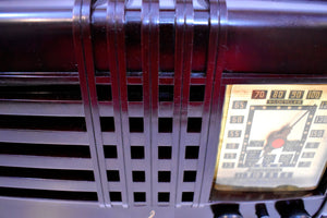 Wenge Brown Bakelite 1940 Emerson Model 343 Shortwave AM Vacuum Tube Radio Excellent Condition!