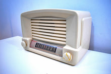 Load image into Gallery viewer, Beige Marble 1948 General Electric Model 114W  Vacuum Tube Radio Terrific Sounding!