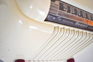 Ivory White 1946 Bendix Model 526B "The Toaster" Vacuum Tube AM Radio So Cute! Excellent Performer!