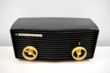Load image into Gallery viewer, Black Mamba 1957 Motorola 57R Tube AM Antique Radio Real Gem Crack Free!