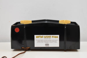 Black Mamba 1957 Motorola 57R Tube AM Antique Radio Real Gem Crack Free!