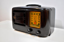 Load image into Gallery viewer, Bluetooth Ready To Go - Mocha Brown Bakelite 1946 Emerson Model 507 AM Tube Radio Golden Age of Radio Sound!