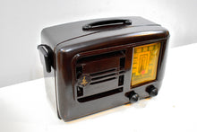 Load image into Gallery viewer, Bluetooth Ready To Go - Mocha Brown Bakelite 1946 Emerson Model 507 AM Tube Radio Golden Age of Radio Sound!