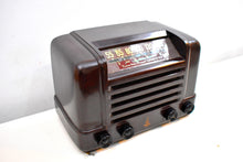 Load image into Gallery viewer, Chestnut Brown Bakelite 1947 Emerson Model 514 AM Shortwave Vacuum Tube Radio Sounds Marvelous!