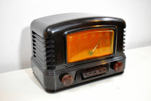Load image into Gallery viewer, Gilded Age Black Bakelite 1941 Airline 14BR-525A AM Vacuum Tube AM Radio Excellent+ Condition!
