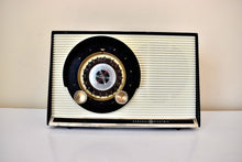 Load image into Gallery viewer, Chocolate Brown 1959 General Electric Model 861 Vacuum Tube AM Radio Sputnik Atomic Age Beauty!