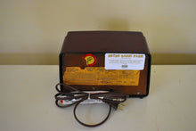 Load image into Gallery viewer, Maroon 1952 CBS Model 517A AM Vacuum Tube Radio Rare Model Rare Color Pristine Condition!