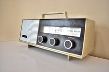 Load image into Gallery viewer, Silkwood Beige 1965 Channel Master Model 6260A Transistor AM Radio Cute Design Excellent Condition!
