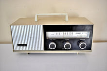Load image into Gallery viewer, Silkwood Beige 1965 Channel Master Model 6260A Transistor AM Radio Cute Design Excellent Condition!