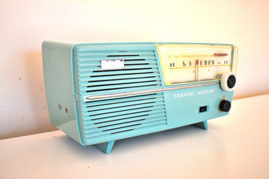 Tea Green 1961 Channel Master Model 6511 Transistor AM Radio Rare Beauty Sounds Great Excellent Condition!